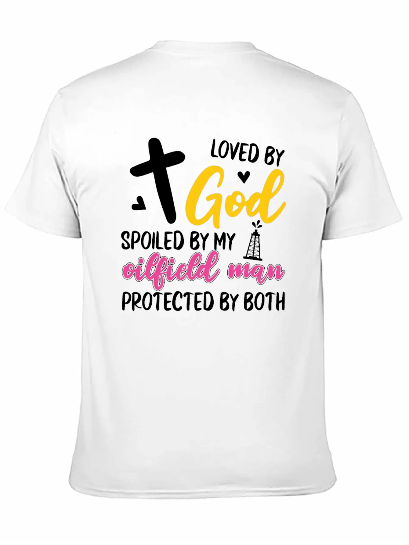 Oilfield Oil Drilling Christain Basic Graphic T-Shirt – Daily Comfort In Soft Cotton