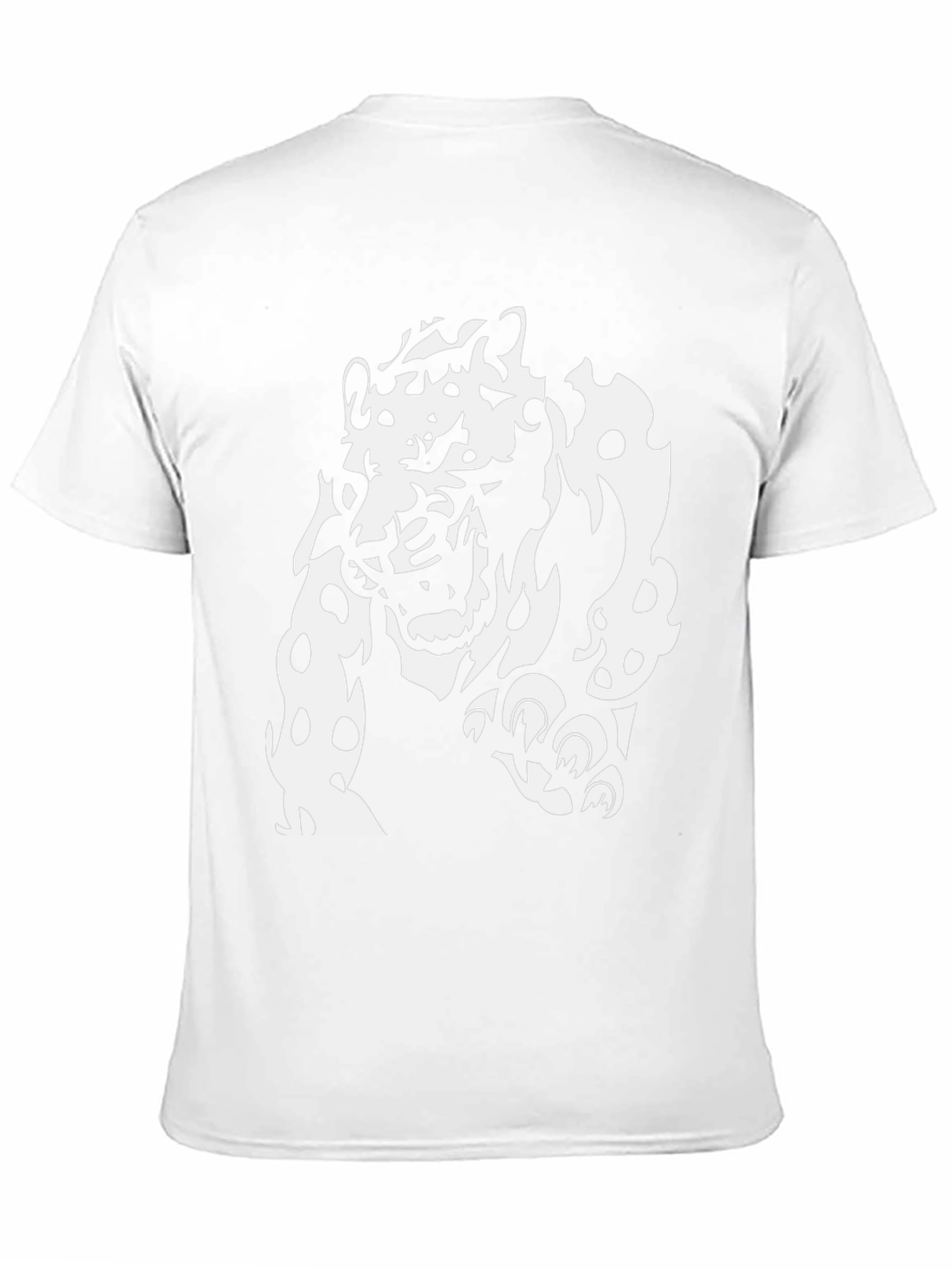 Black T-Shirt with White Jaguar Graphic
