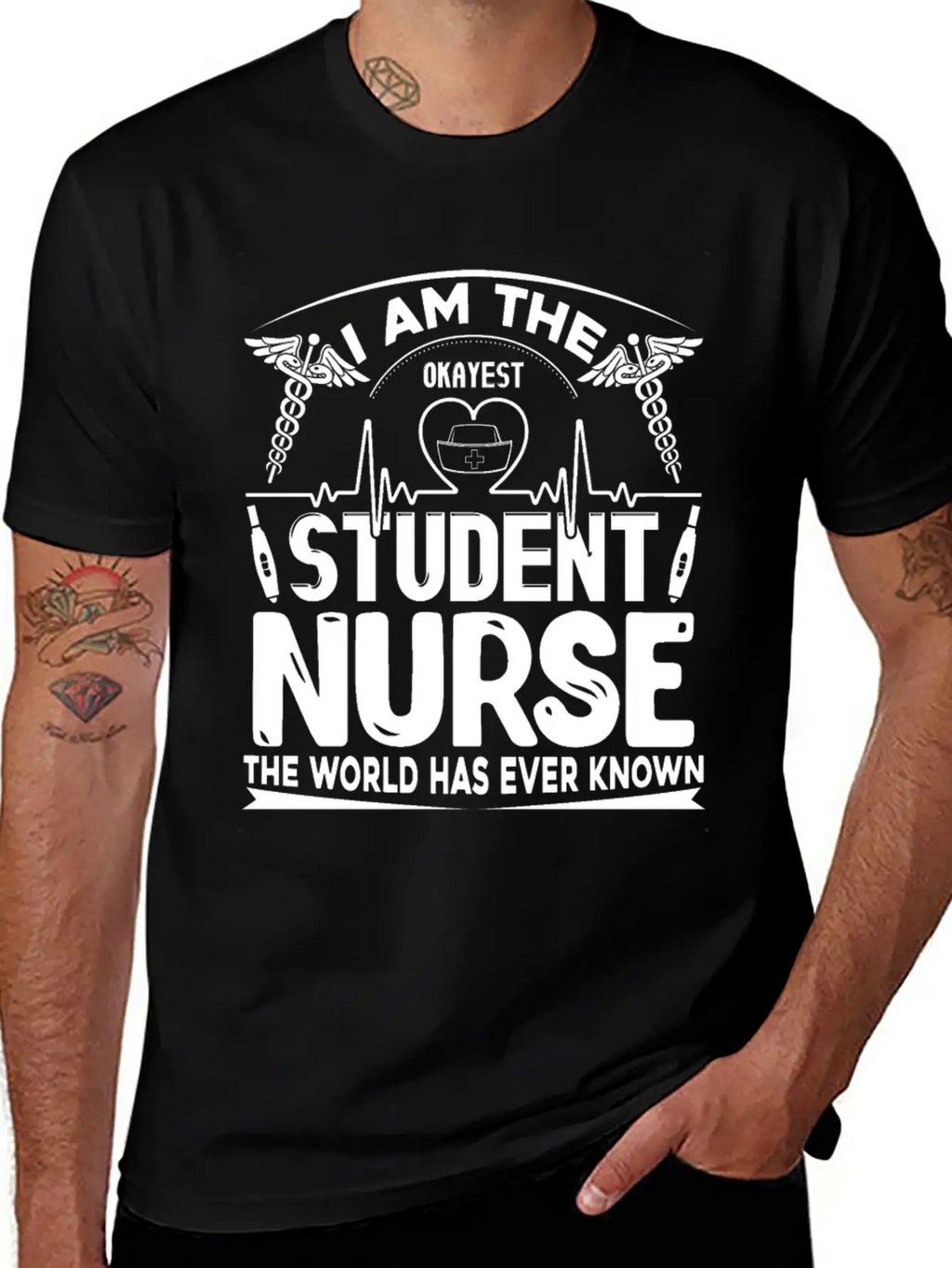 Okayest Student Nurse Shirt Essential Cotton Tee For Daily Outfits – Unisex Style