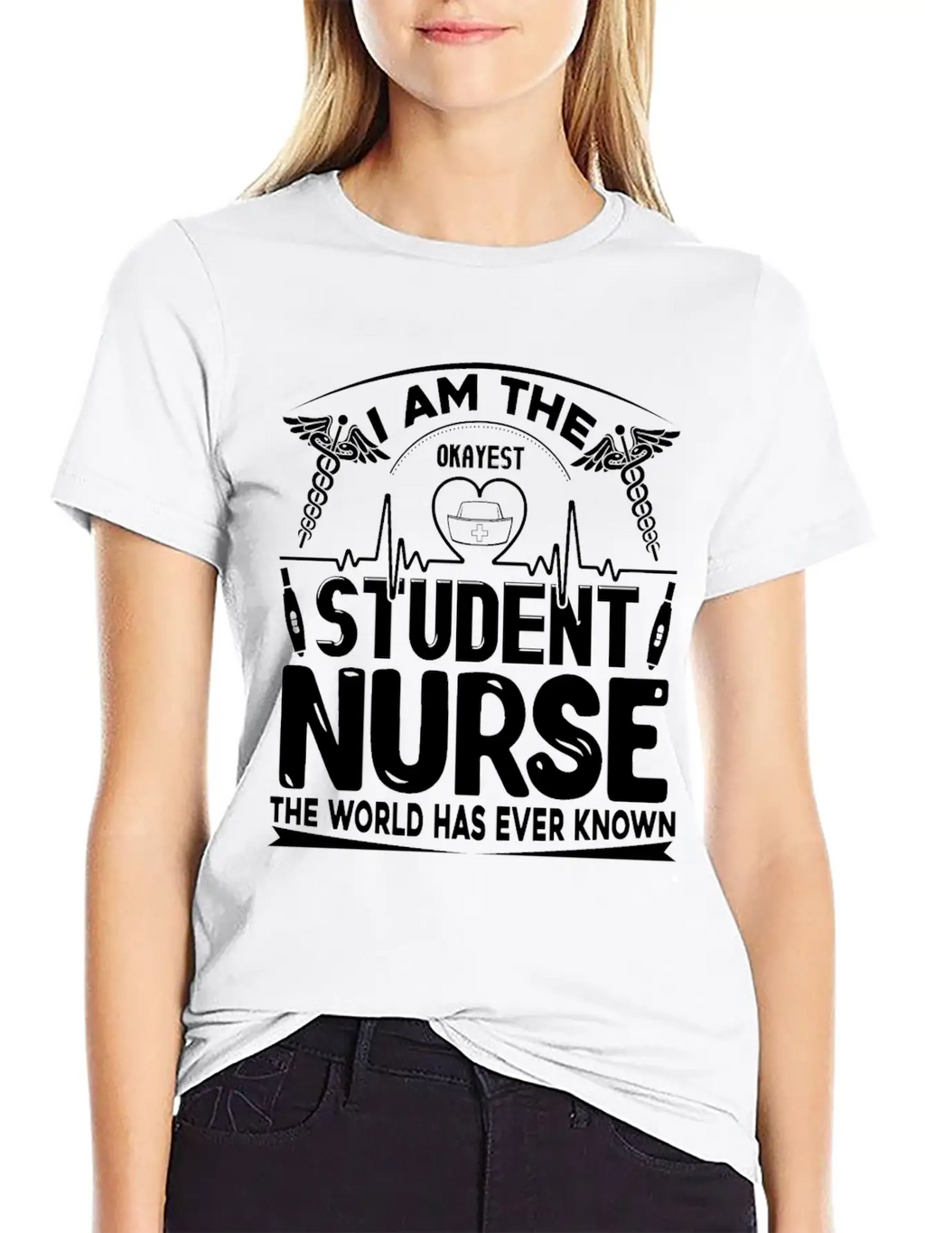 Okayest Student Nurse Shirt Essential Cotton Tee For Daily Outfits – Unisex Style
