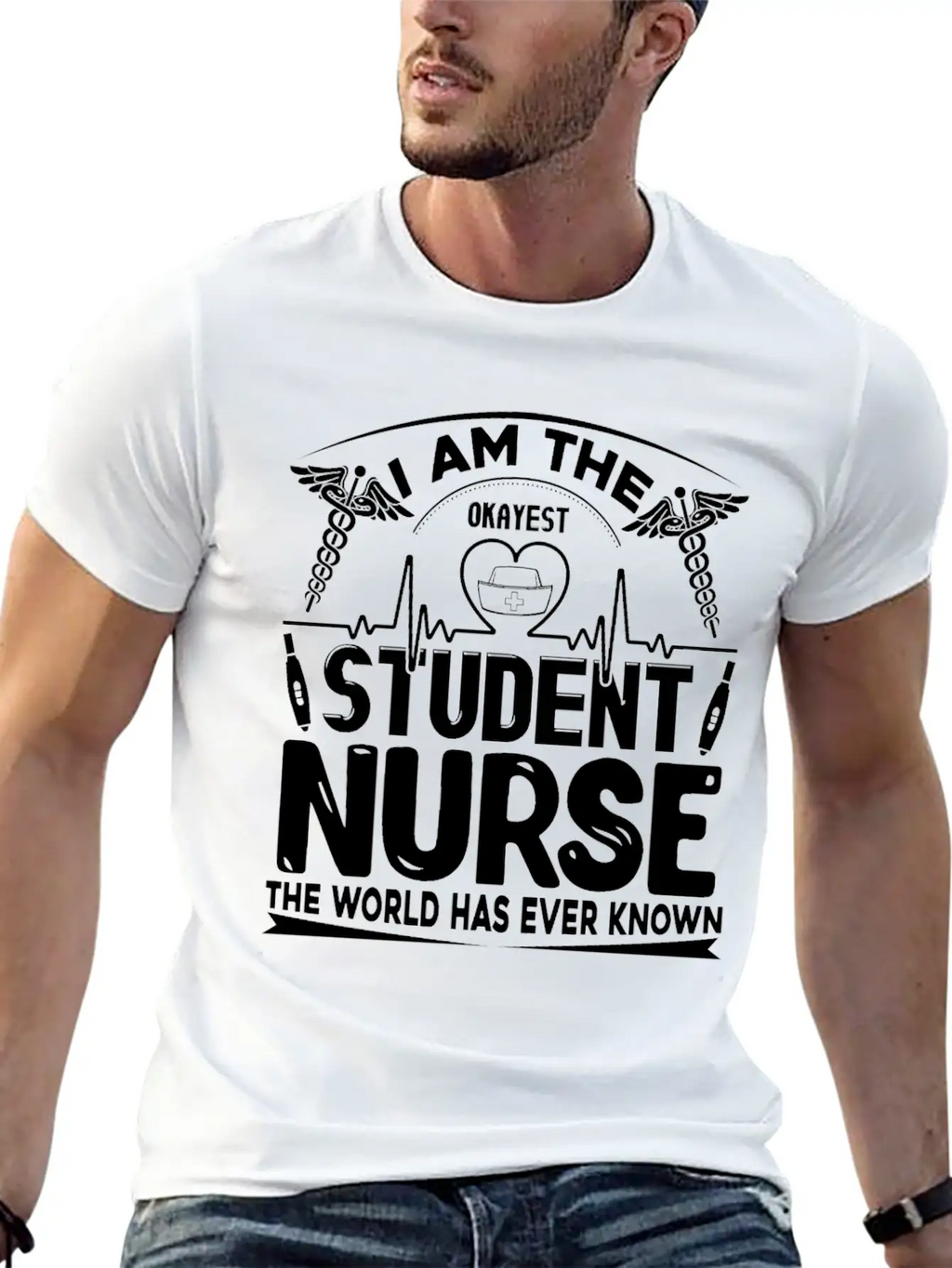 Okayest Student Nurse Shirt Essential Cotton Tee For Daily Outfits – Unisex Style
