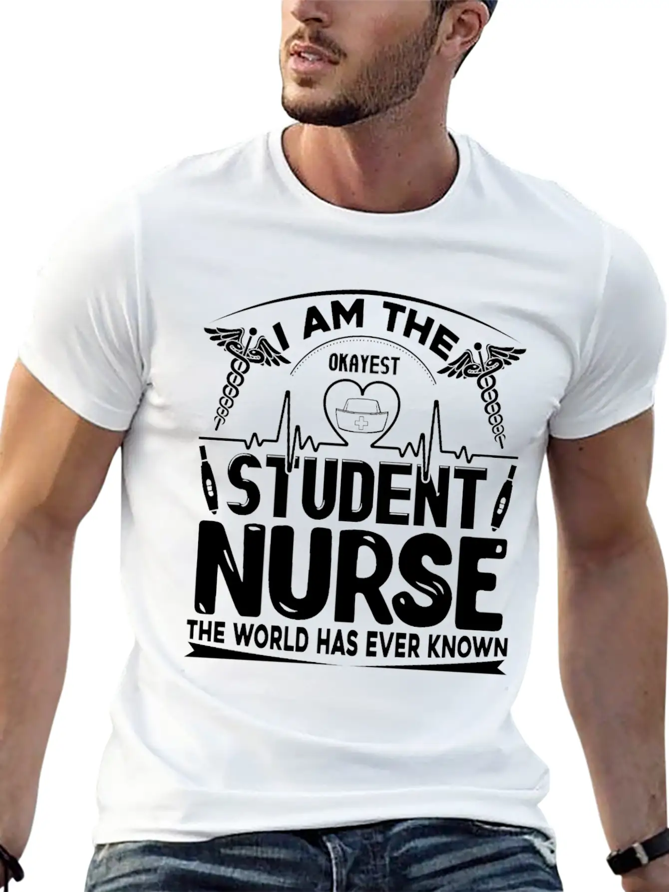 Okayest Student Nurse Shirt Essential Cotton Tee For Daily Outfits – Unisex Style