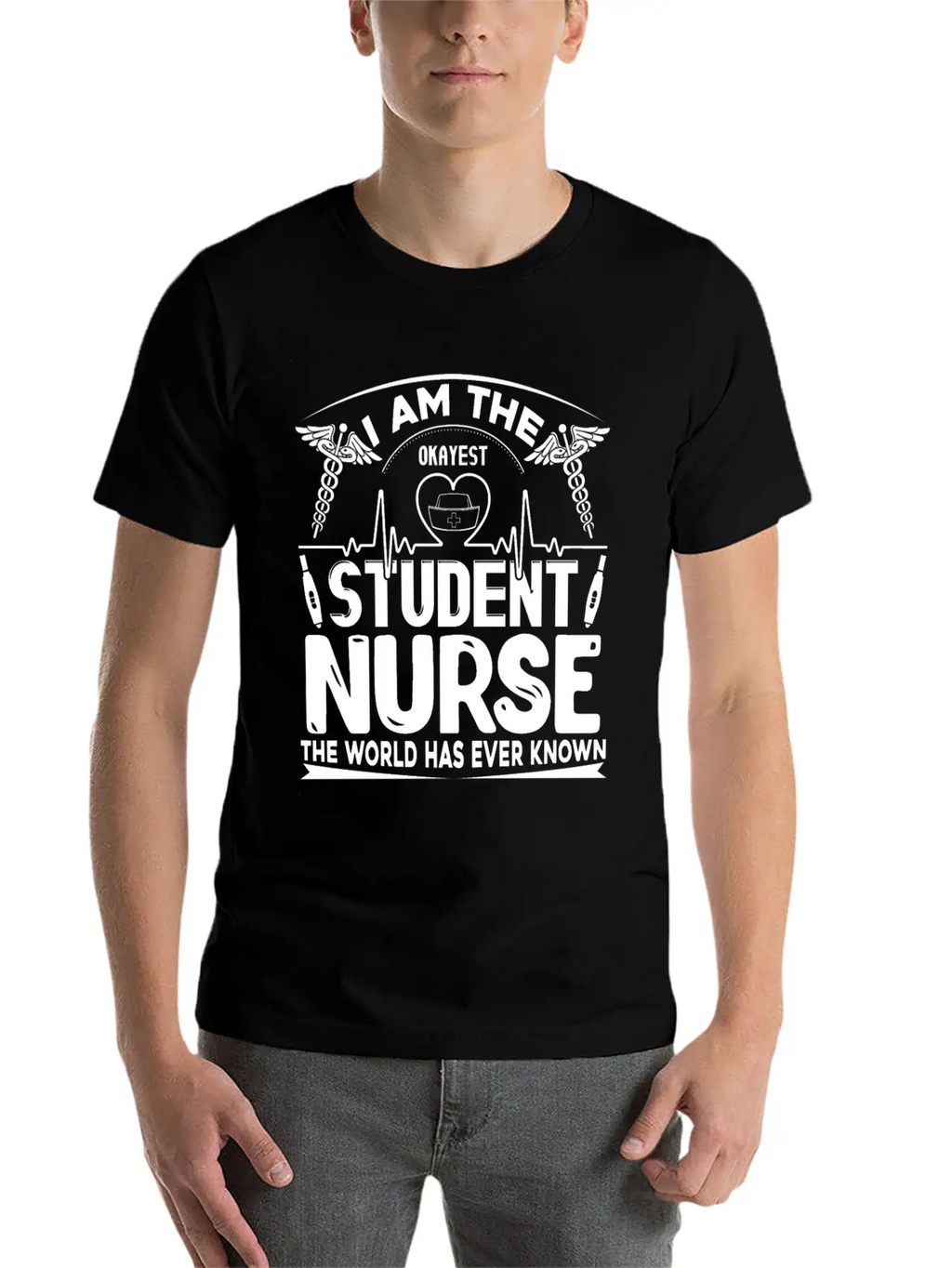 Okayest Student Nurse Shirt Essential Cotton Tee For Daily Outfits – Unisex Style