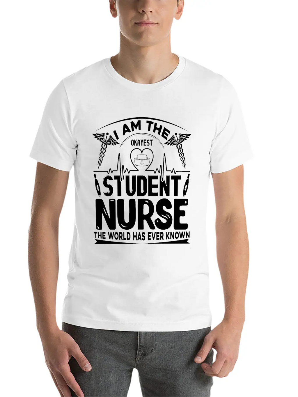 Okayest Student Nurse Shirt Essential Cotton Tee For Daily Outfits – Unisex Style