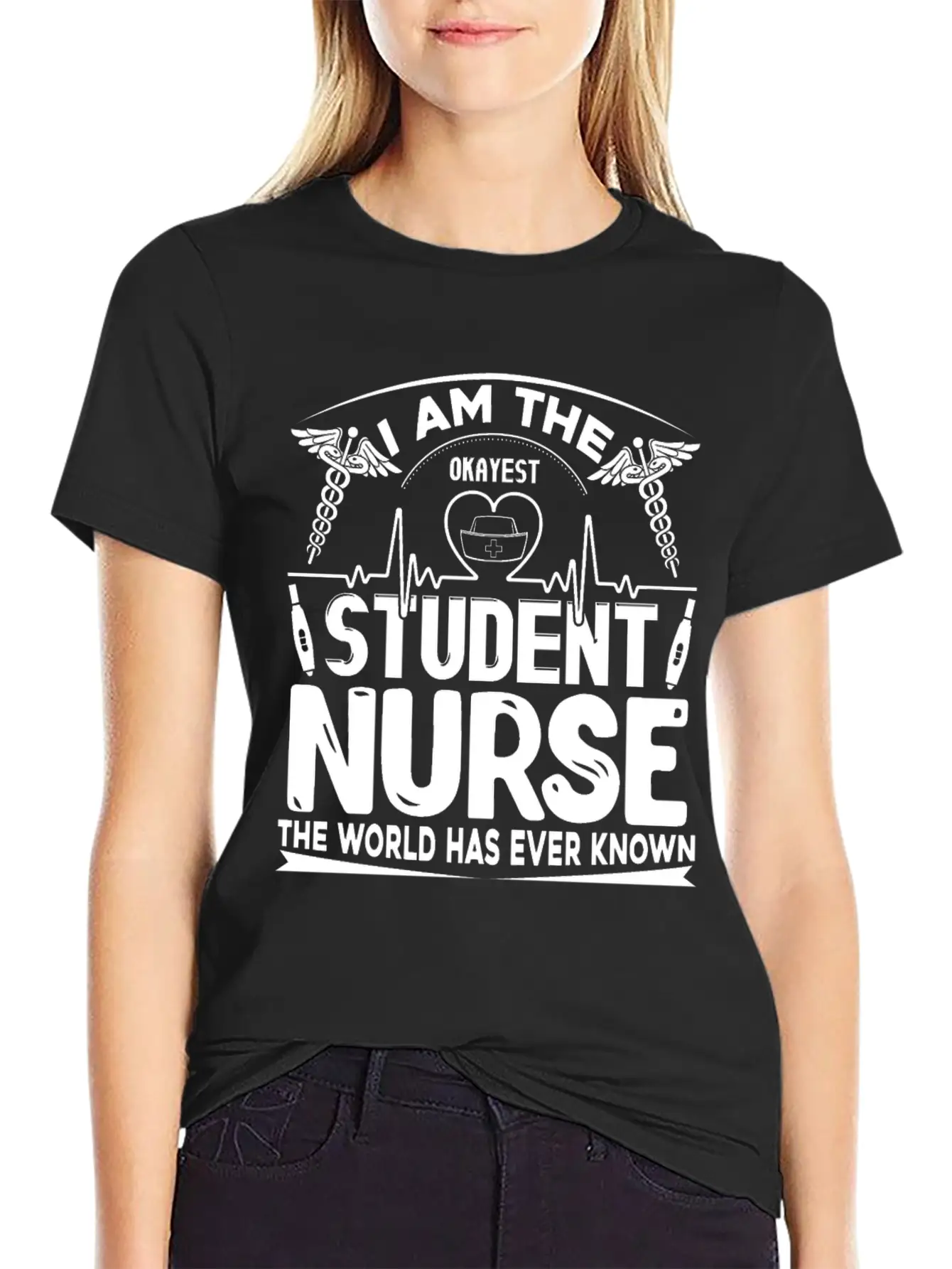 Okayest Student Nurse Shirt Essential Cotton Tee For Daily Outfits – Unisex Style