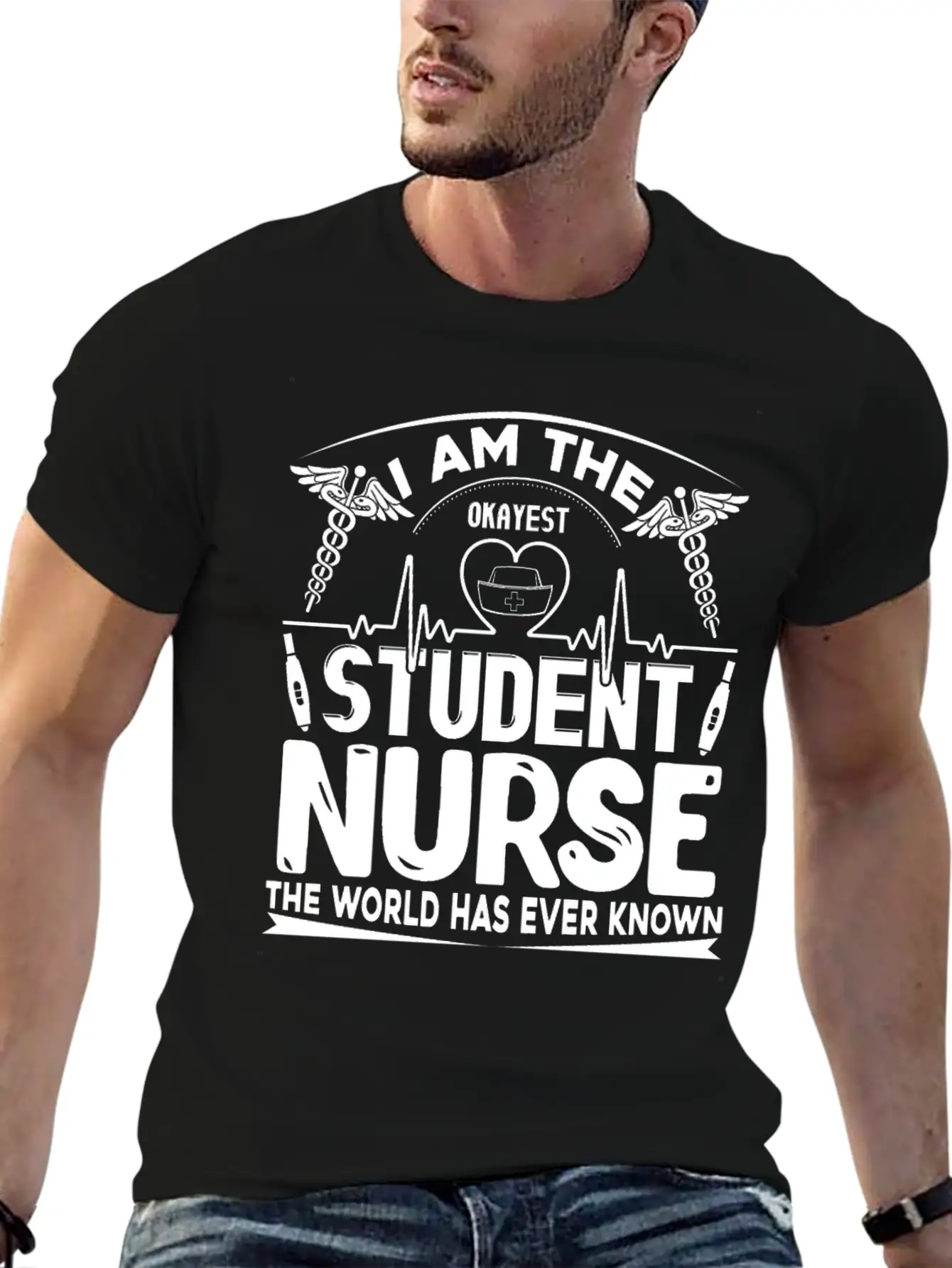 Okayest Student Nurse Shirt Essential Cotton Tee For Daily Outfits – Unisex Style