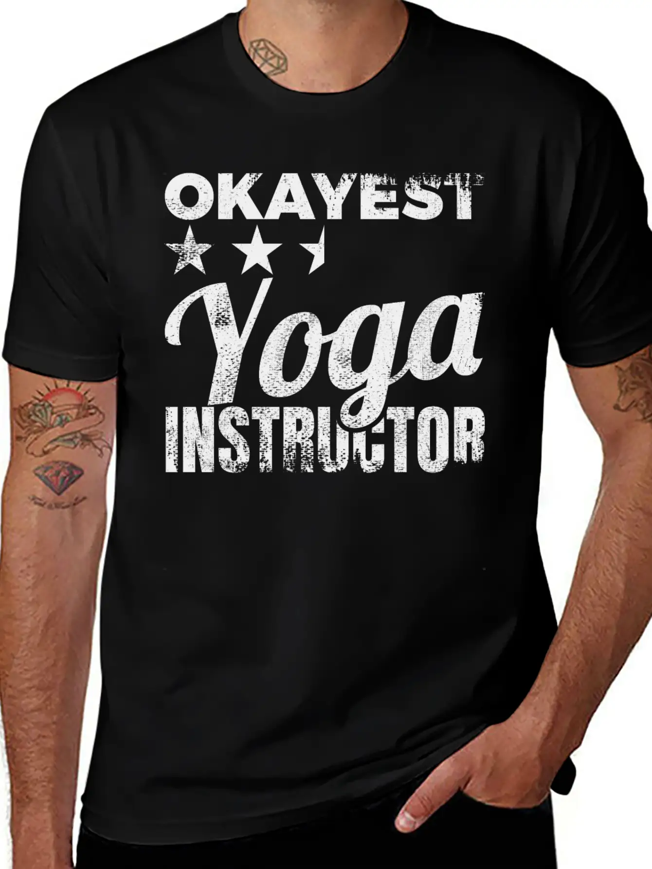 Okayest Yoga Teacher Timeless Short Sleeve Tee – Comfy And Minimalist Design
