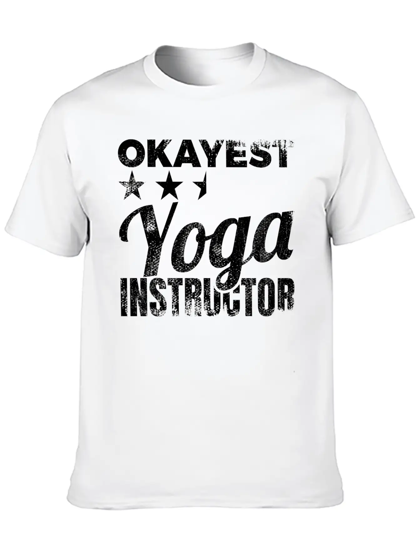 Okayest Yoga Teacher Timeless Short Sleeve Tee – Comfy And Minimalist Design