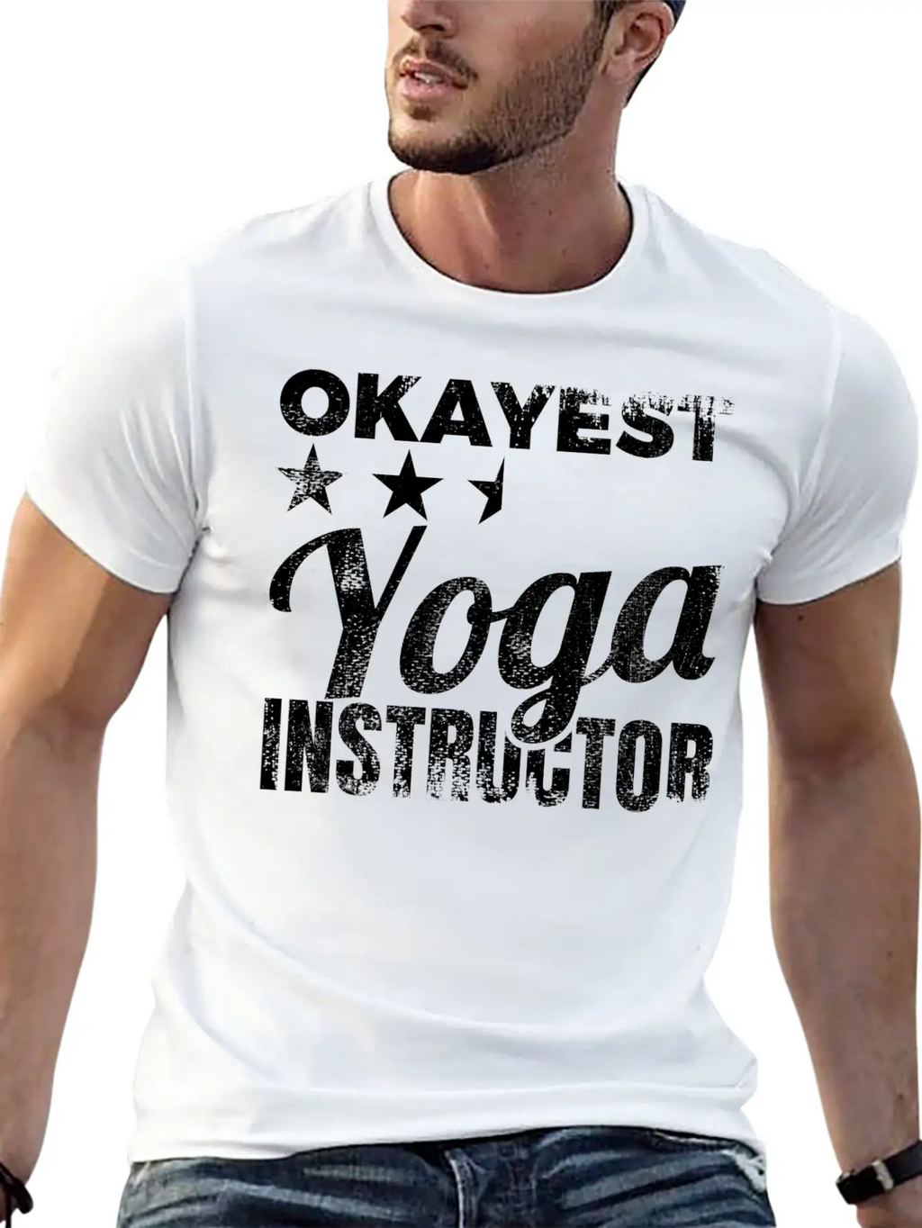 Okayest Yoga Teacher Timeless Short Sleeve Tee – Comfy And Minimalist Design