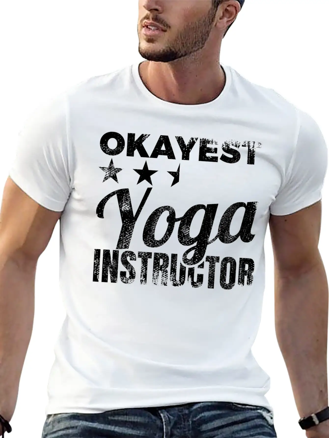 Okayest Yoga Teacher Timeless Short Sleeve Tee – Comfy And Minimalist Design