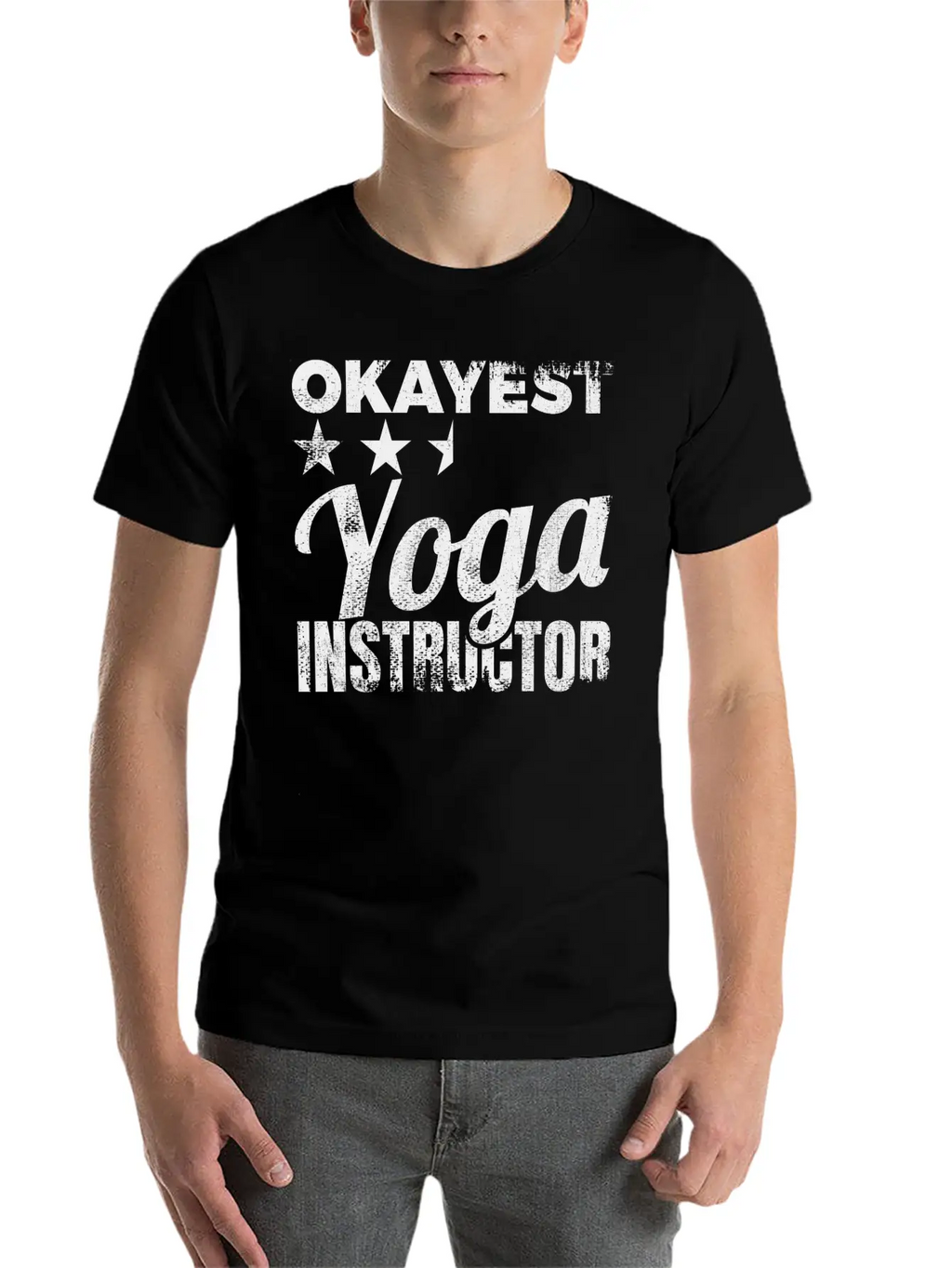 Okayest Yoga Teacher Timeless Short Sleeve Tee – Comfy And Minimalist Design