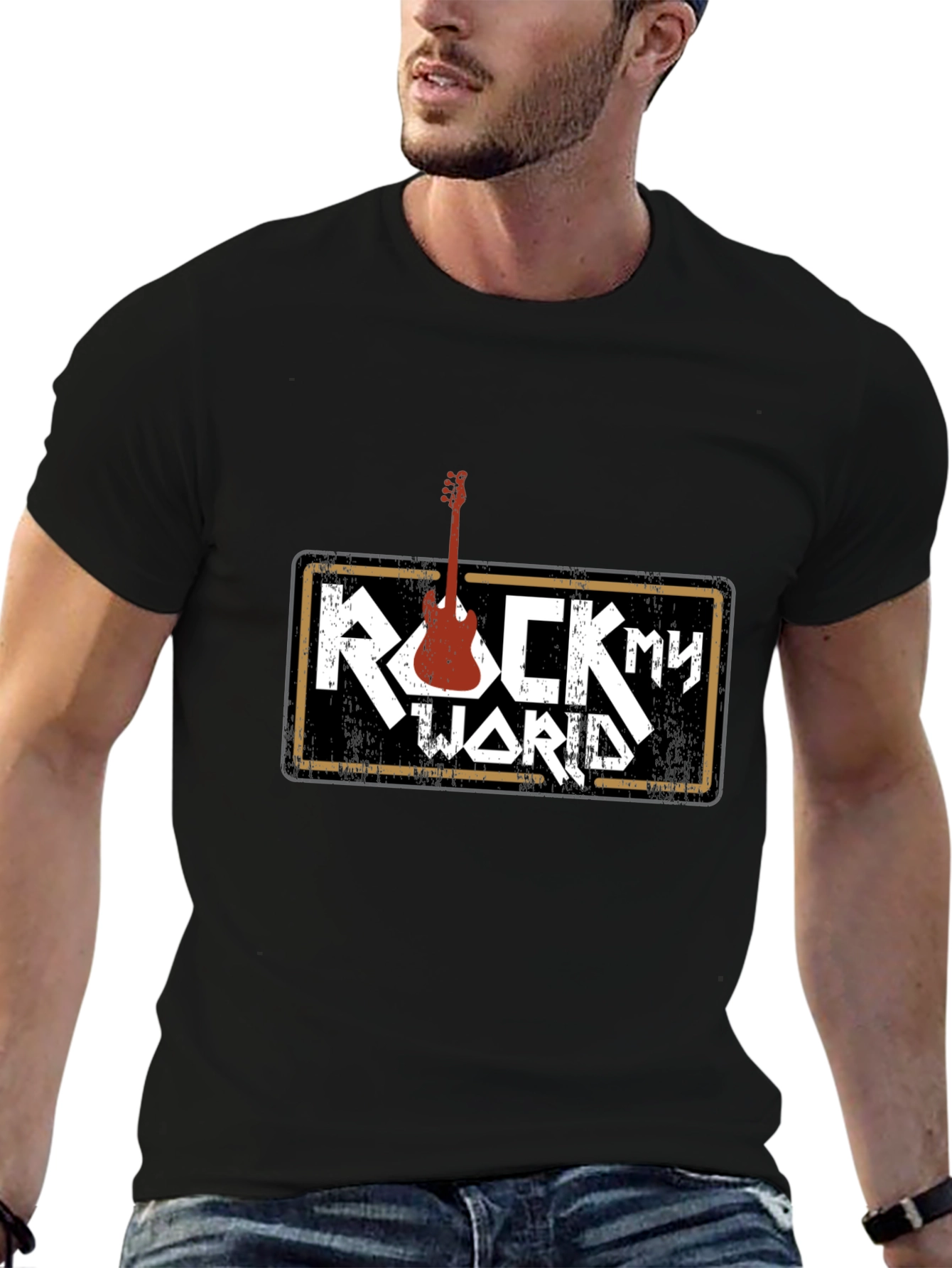 Rock My World Graphic Tee - Music T-Shirt