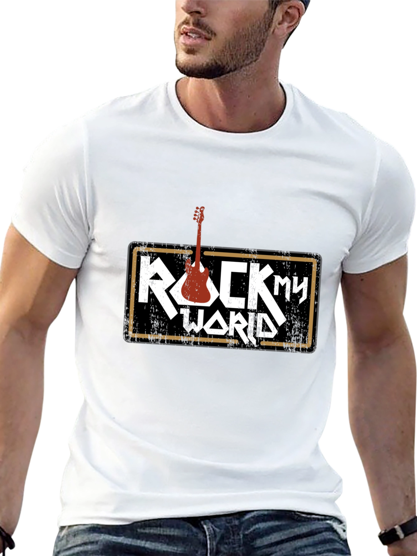 Rock My World Graphic Tee - Music T-Shirt