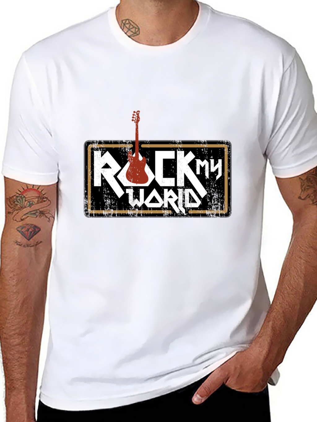 Rock My World Graphic Tee - Music T-Shirt