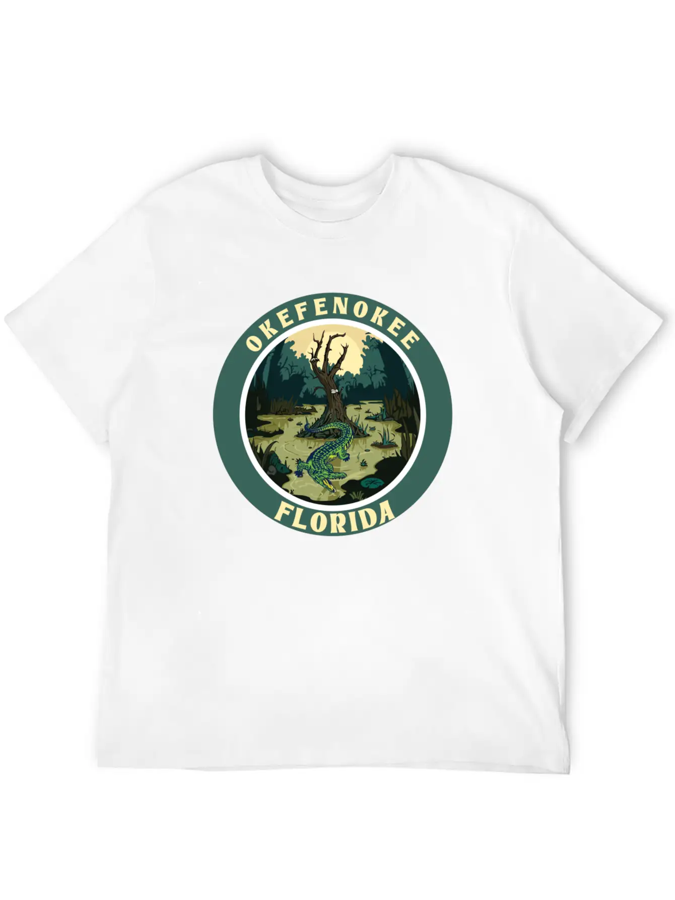 OKEFENOKEE FLORIDA Stylish Everyday T-Shirt – Unisex Basic Cotton Tee