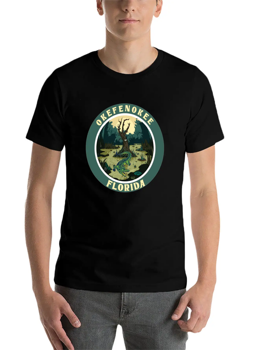 OKEFENOKEE FLORIDA Stylish Everyday T-Shirt – Unisex Basic Cotton Tee