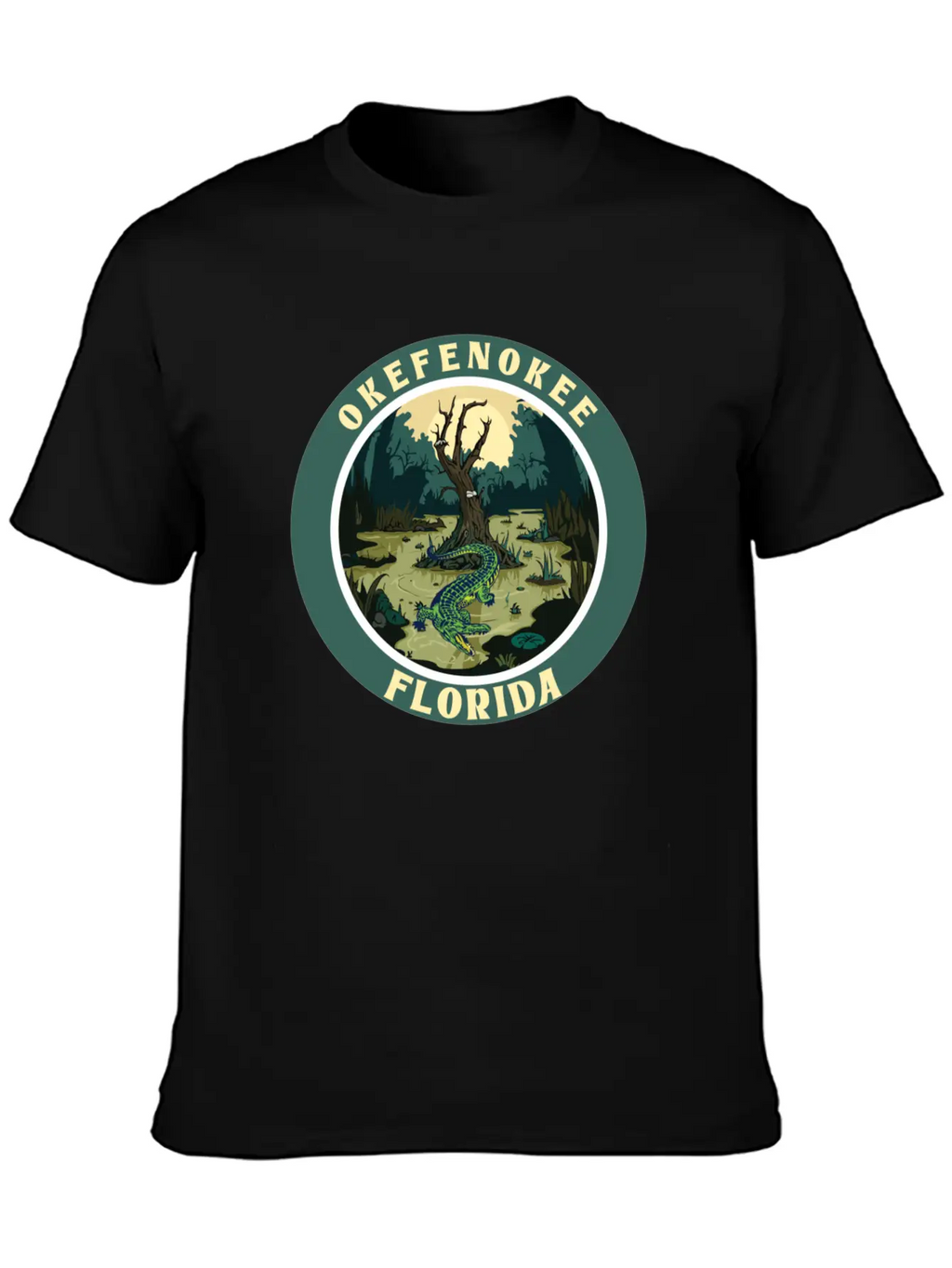 OKEFENOKEE FLORIDA Stylish Everyday T-Shirt – Unisex Basic Cotton Tee