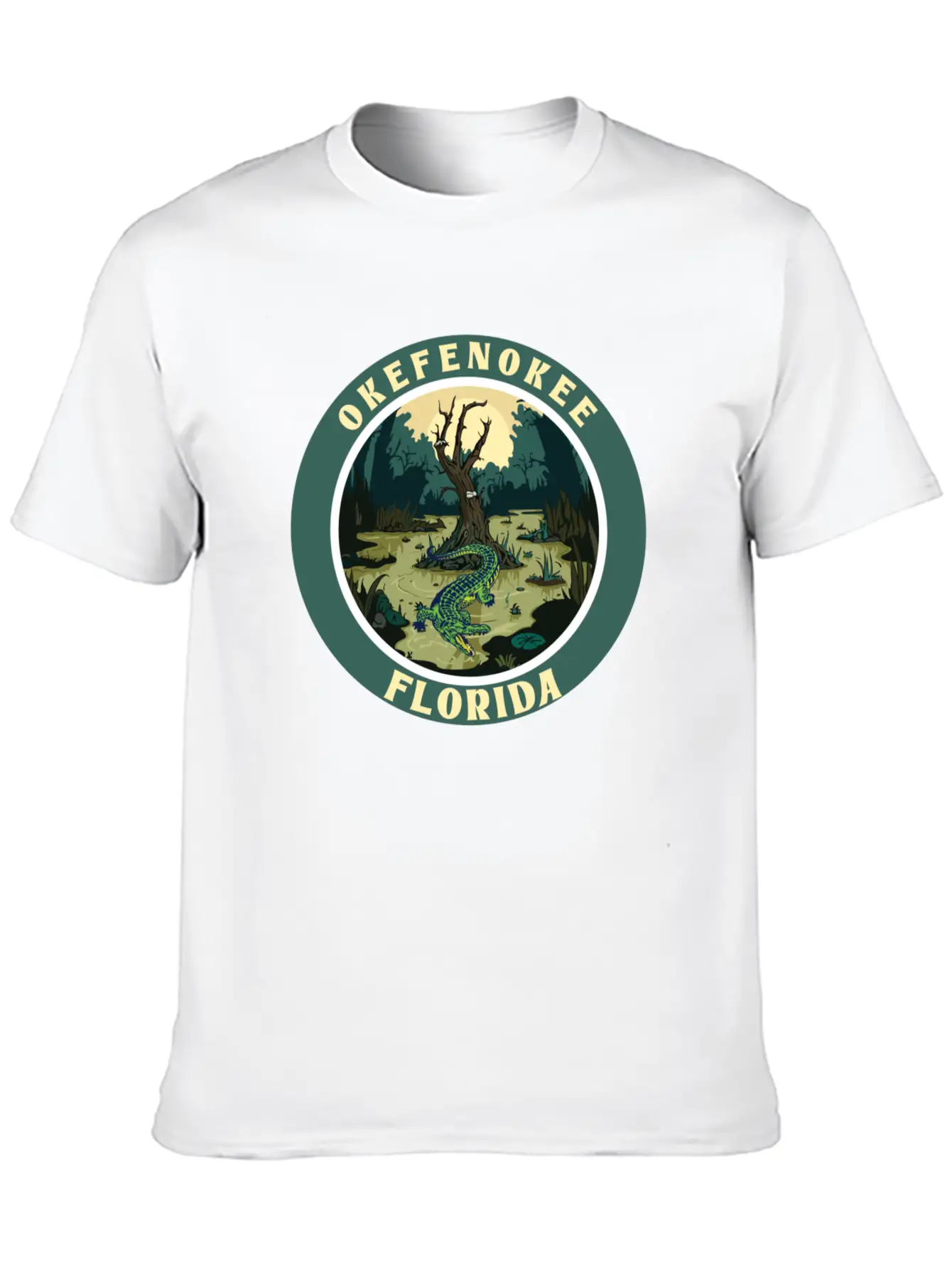 OKEFENOKEE FLORIDA Stylish Everyday T-Shirt – Unisex Basic Cotton Tee
