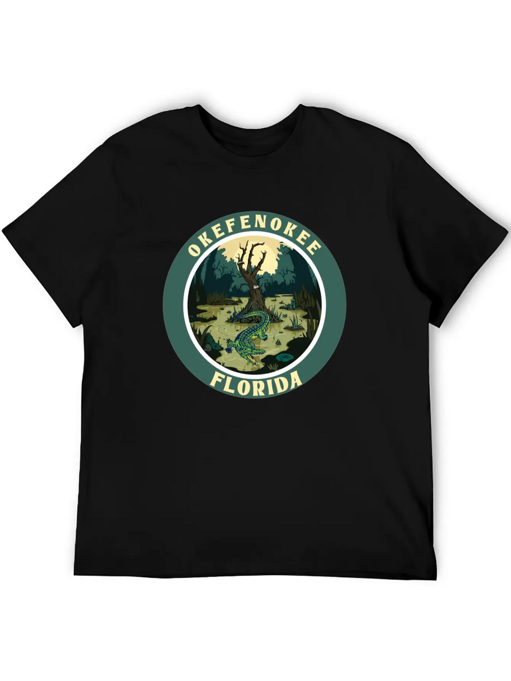 OKEFENOKEE FLORIDA Stylish Everyday T-Shirt – Unisex Basic Cotton Tee