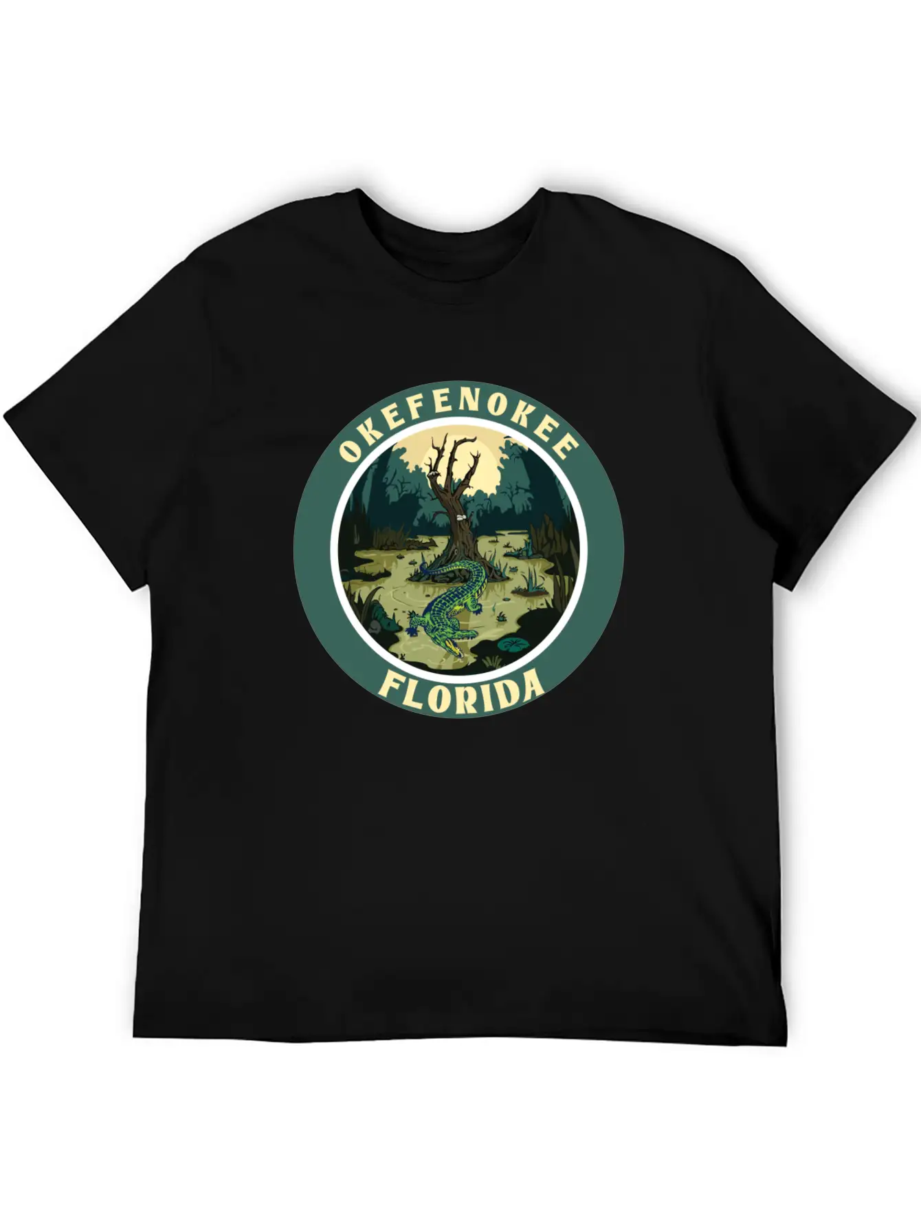 OKEFENOKEE FLORIDA Stylish Everyday T-Shirt – Unisex Basic Cotton Tee