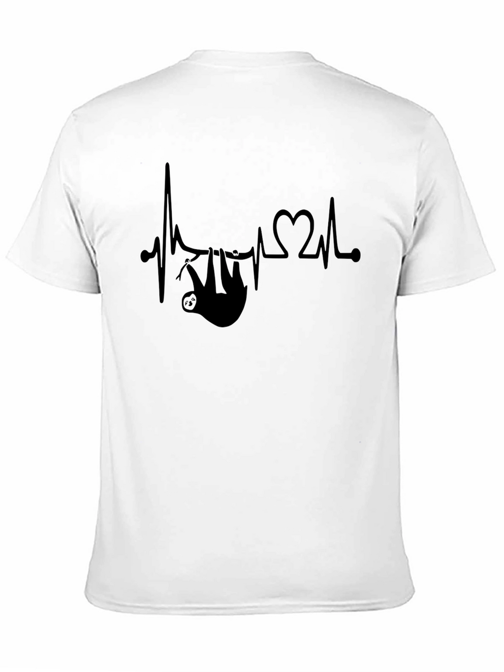 Sloth Heartbeat Graphic Tee - Relaxed Fit