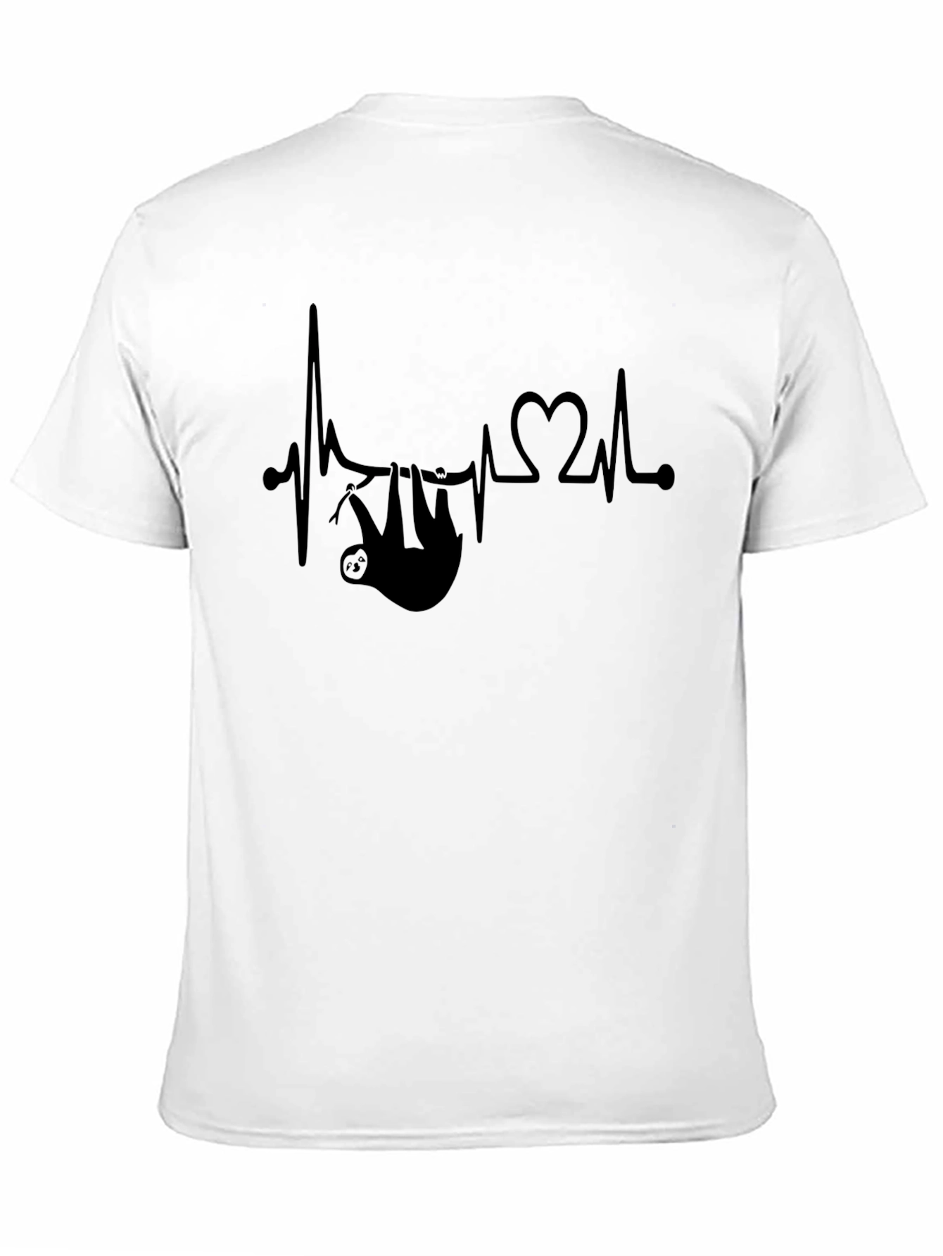 Sloth Heartbeat Graphic Tee - Relaxed Fit
