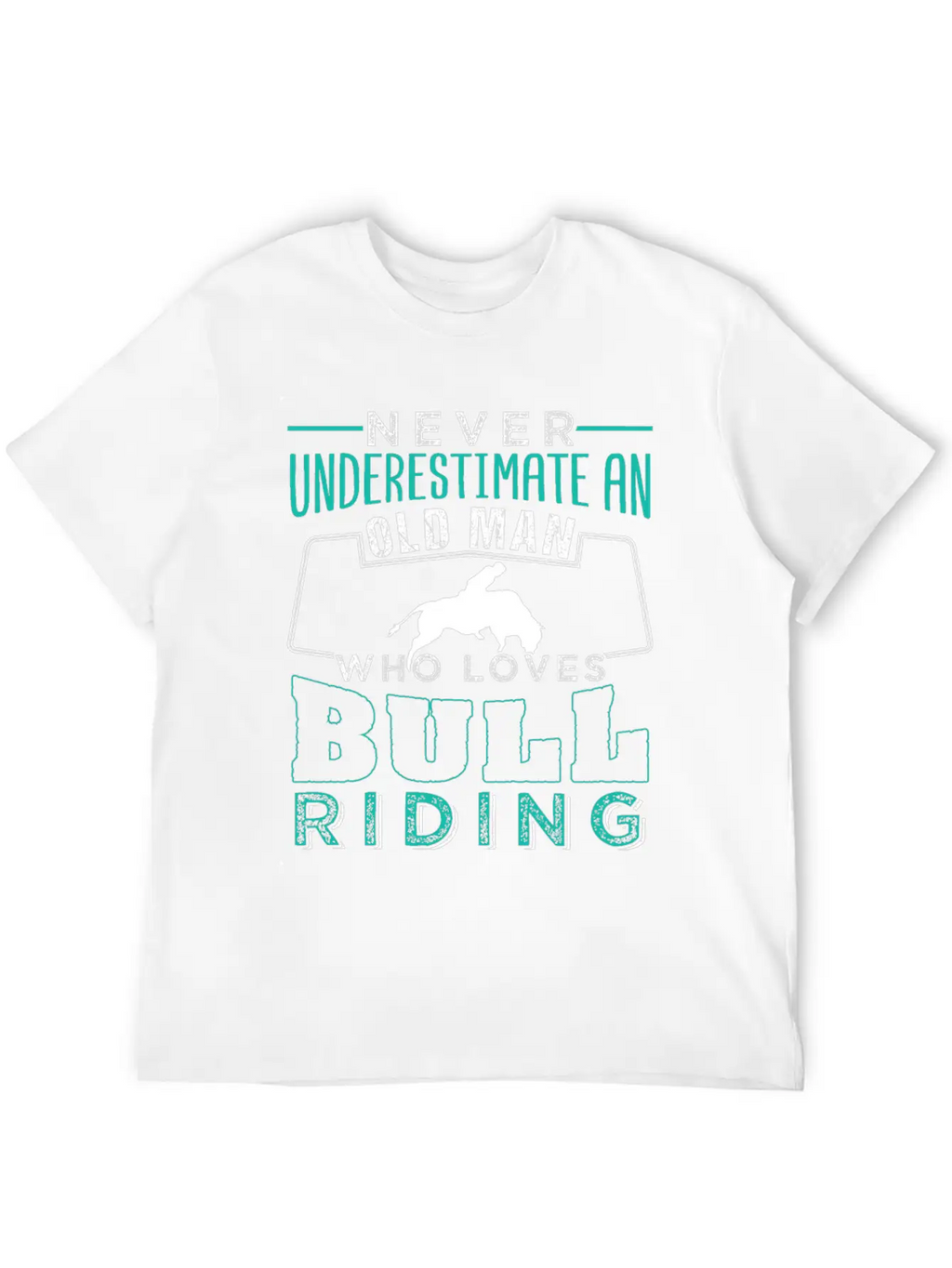 Old Man Who Loves Bull Riding Essential Cotton Tee For Daily Outfits – Unisex Style