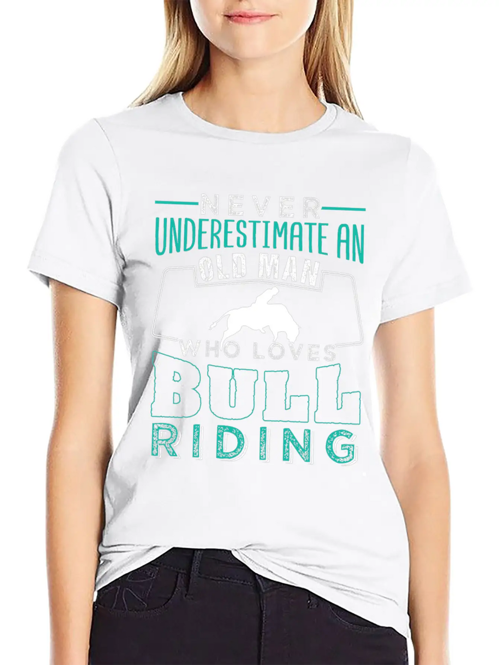 Old Man Who Loves Bull Riding Essential Cotton Tee For Daily Outfits – Unisex Style