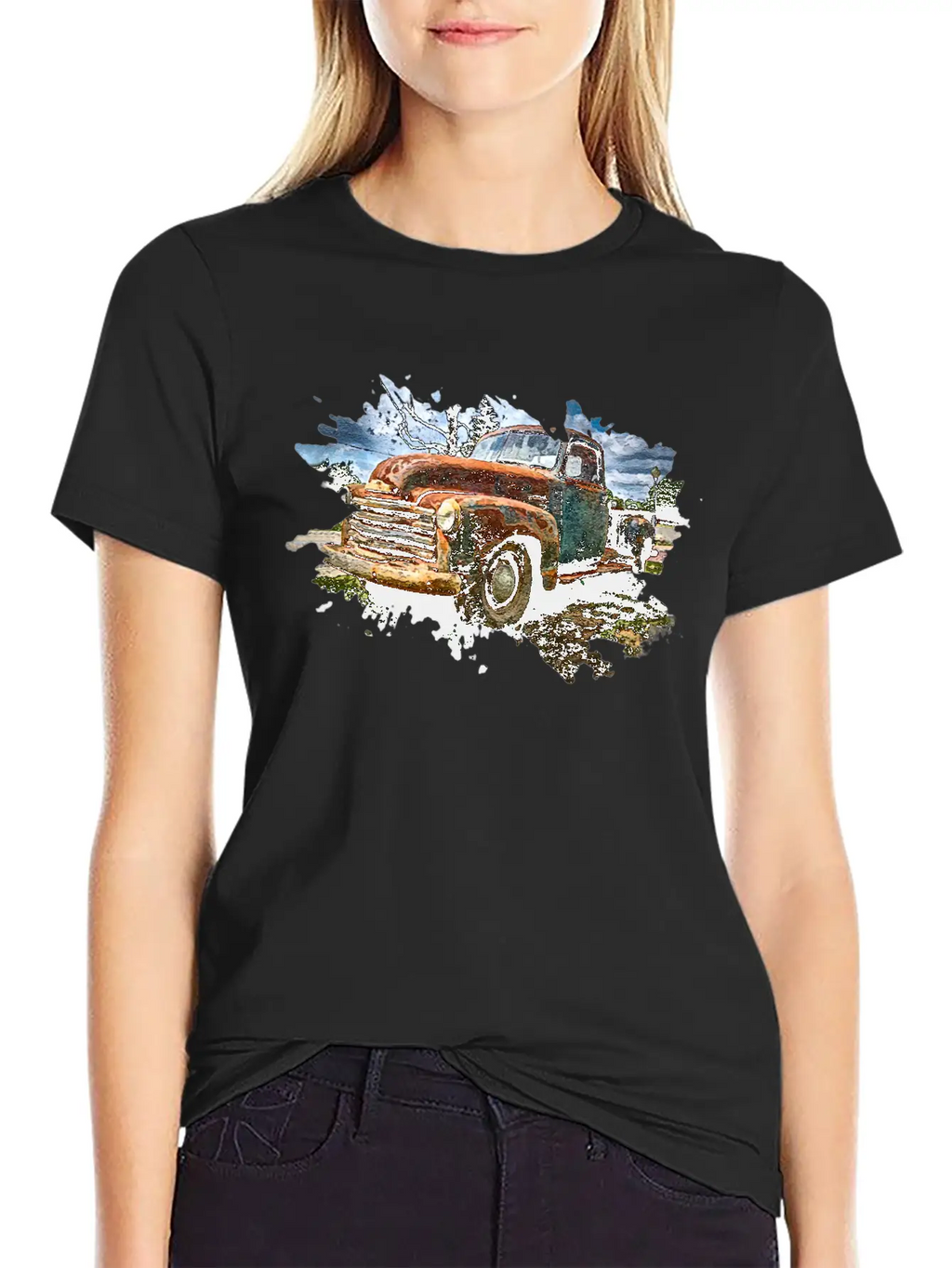 Old Pickup Truck Stylish Everyday T-Shirt – Unisex Basic Cotton Tee