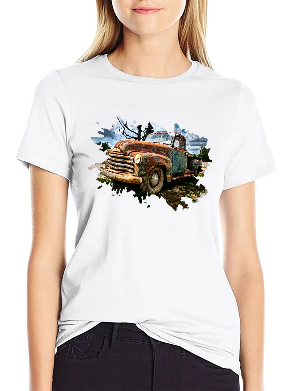 Old Pickup Truck Stylish Everyday T-Shirt – Unisex Basic Cotton Tee