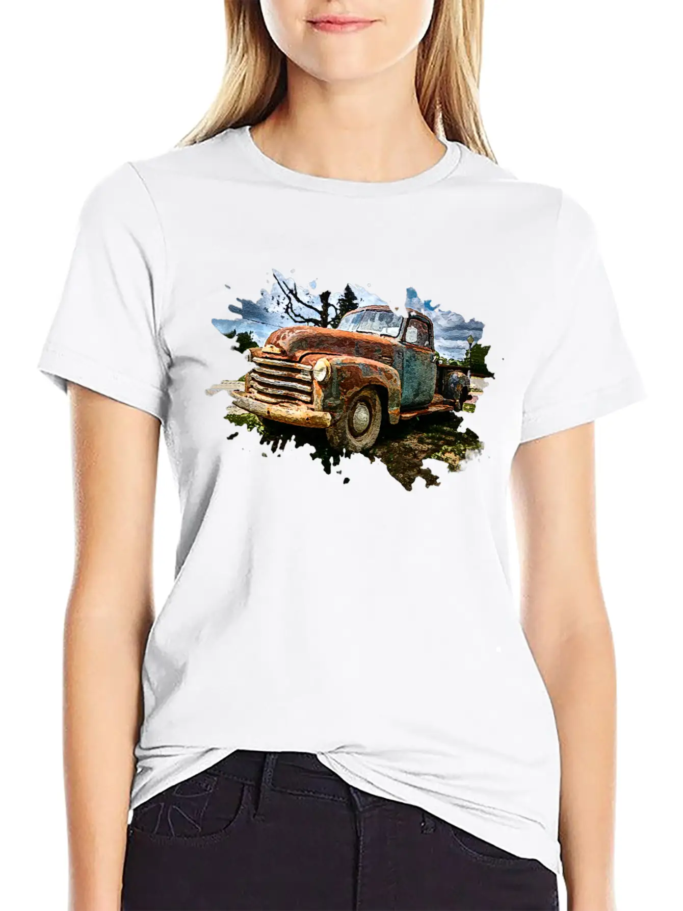 Old Pickup Truck Stylish Everyday T-Shirt – Unisex Basic Cotton Tee