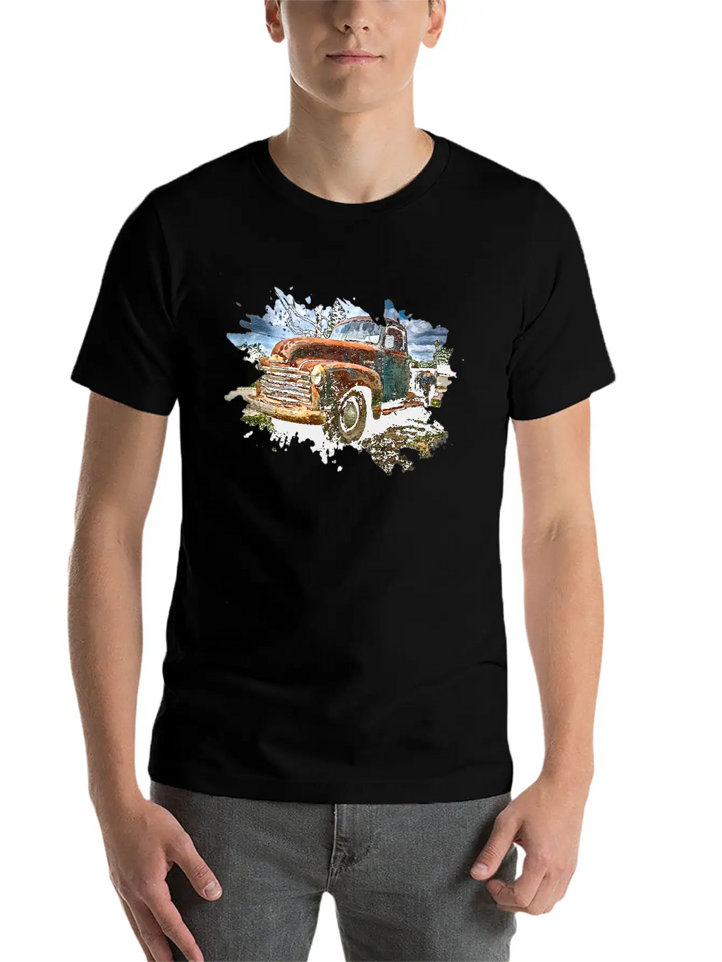 Old Pickup Truck Stylish Everyday T-Shirt – Unisex Basic Cotton Tee