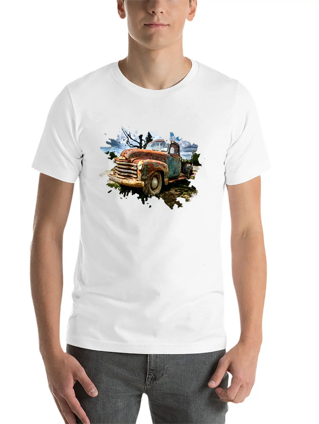 Old Pickup Truck Stylish Everyday T-Shirt – Unisex Basic Cotton Tee