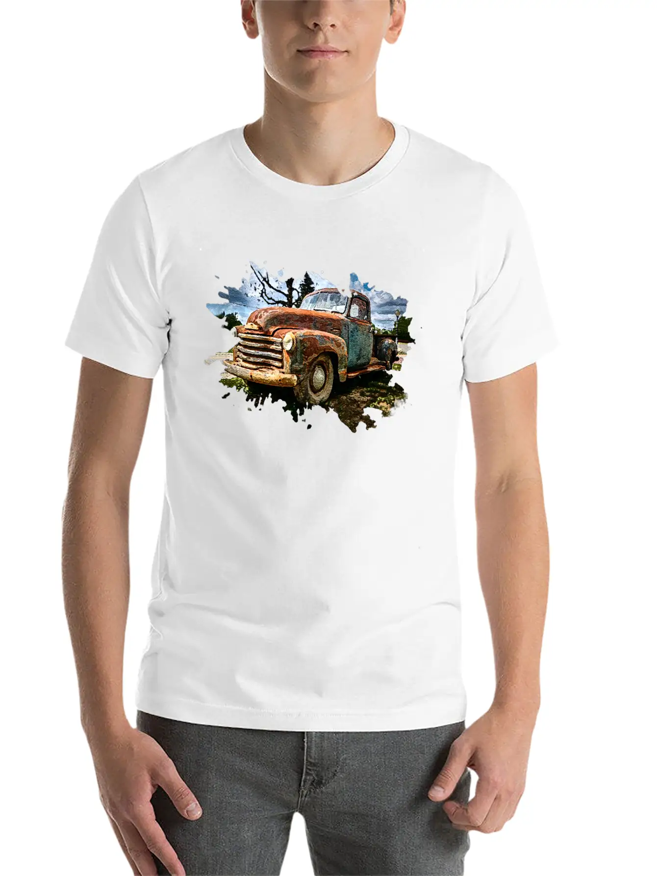 Old Pickup Truck Stylish Everyday T-Shirt – Unisex Basic Cotton Tee