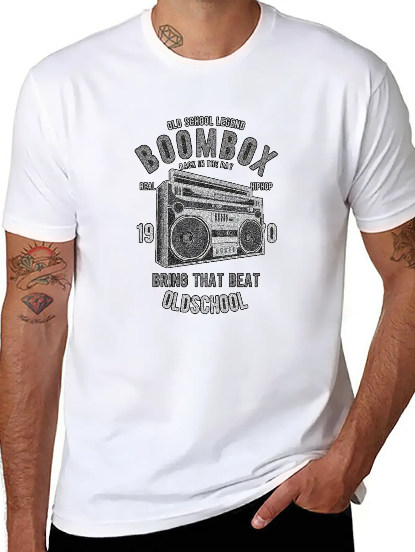 OLD SCHOOL MUSIC Relaxed Everyday Tee – Lightweight And Durable Cotton