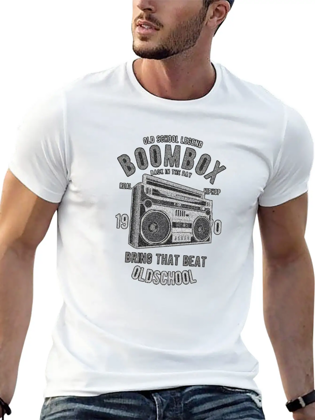 OLD SCHOOL MUSIC Relaxed Everyday Tee – Lightweight And Durable Cotton