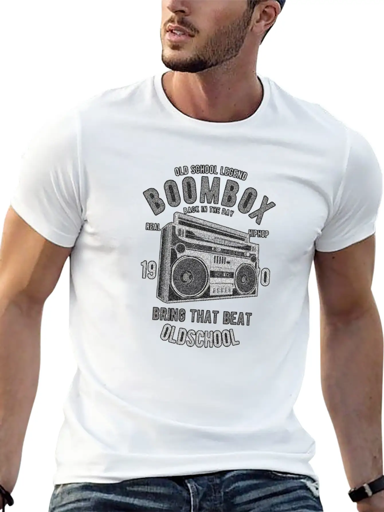 OLD SCHOOL MUSIC Relaxed Everyday Tee – Lightweight And Durable Cotton