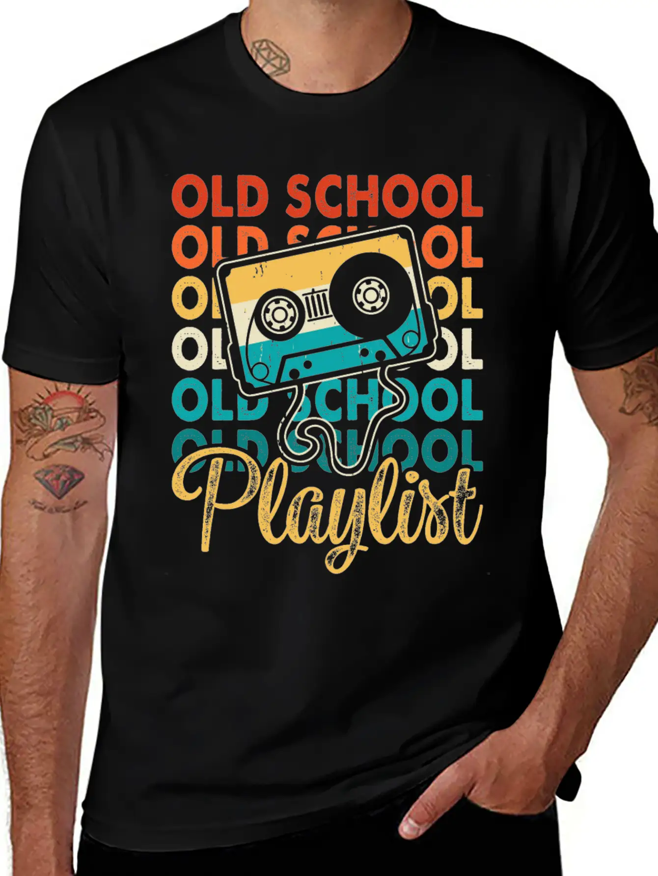 Old School Playlist 18 Classic Cotton Tee – Unisex Comfort For Any Season