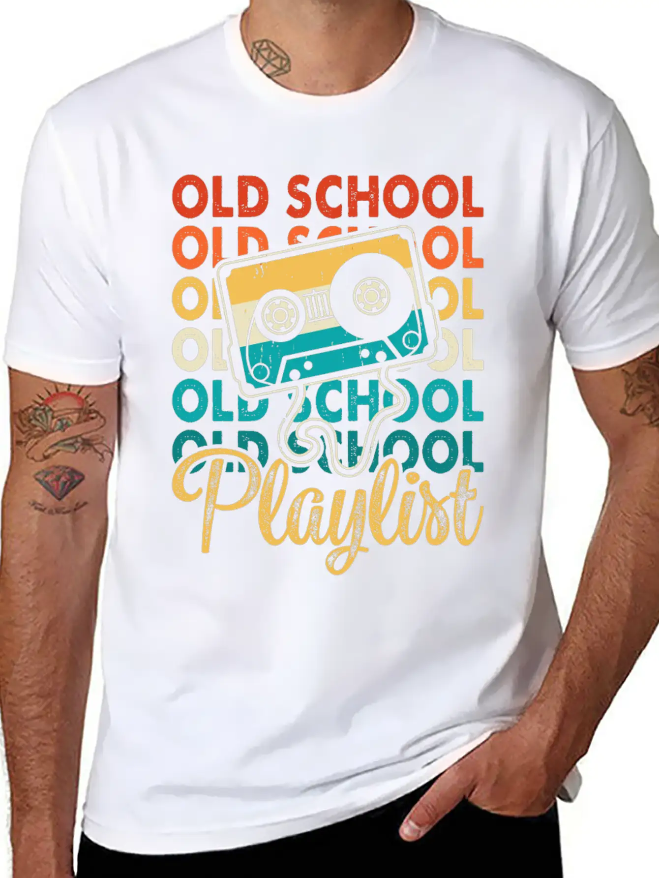 Old School Playlist 18 Classic Cotton Tee – Unisex Comfort For Any Season