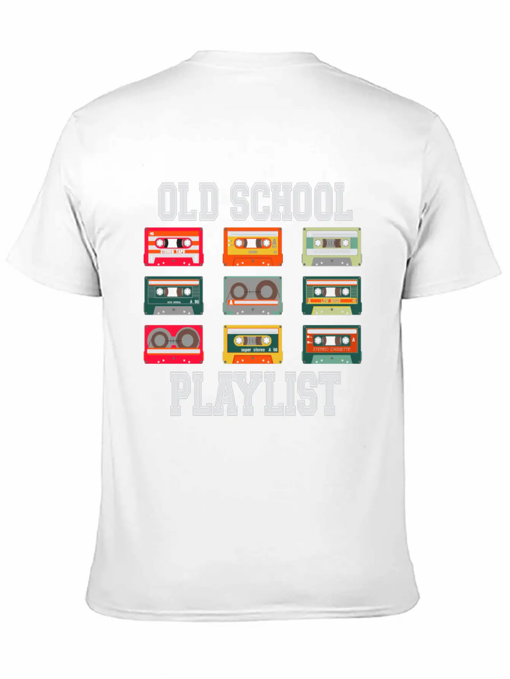 Old School Playlist Tee Breathable Graphic T-Shirt – Perfect For Casual Days