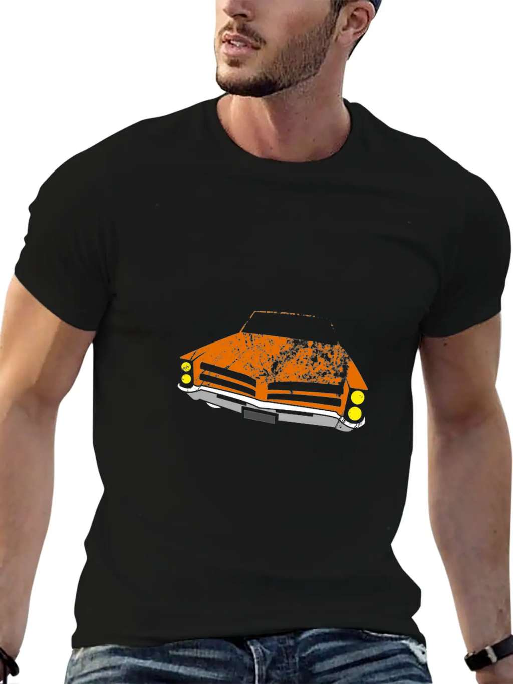 OldCar 46 Breathable Graphic T-Shirt – Perfect For Casual Days