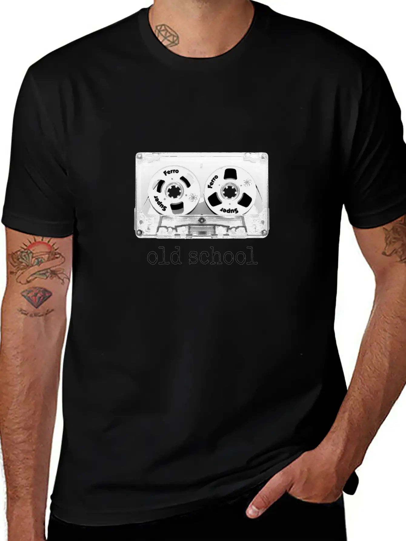 Oldschool Tape Cassette Stylish Everyday T-Shirt – Unisex Basic Cotton Tee