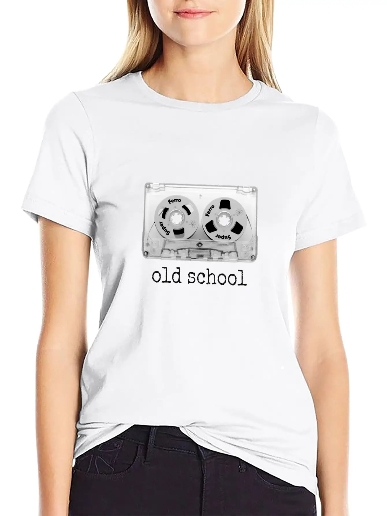 Oldschool Tape Cassette Stylish Everyday T-Shirt – Unisex Basic Cotton Tee