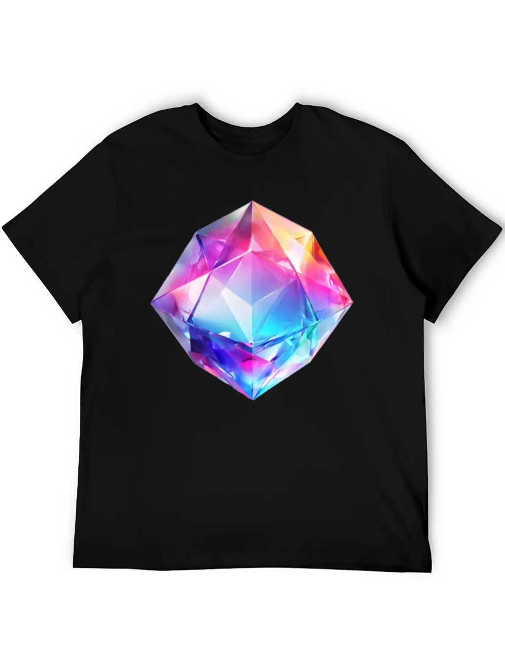 Olographic Diamond Classic Cotton Tee – Unisex Comfort For Any Season