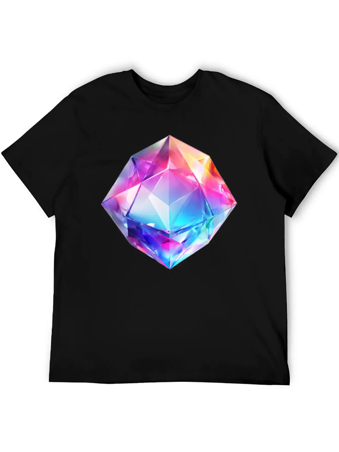 Olographic Diamond Classic Cotton Tee – Unisex Comfort For Any Season