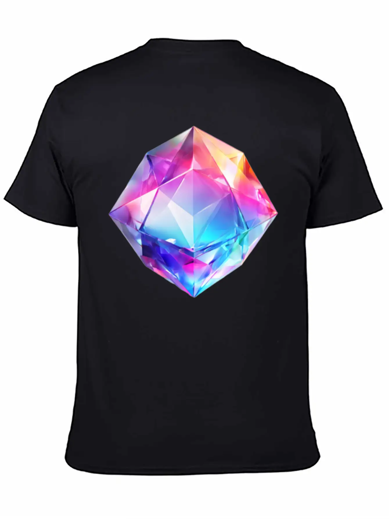 Olographic Diamond Classic Cotton Tee – Unisex Comfort For Any Season