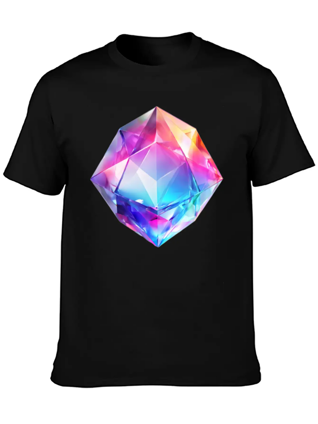 Olographic Diamond Classic Cotton Tee – Unisex Comfort For Any Season