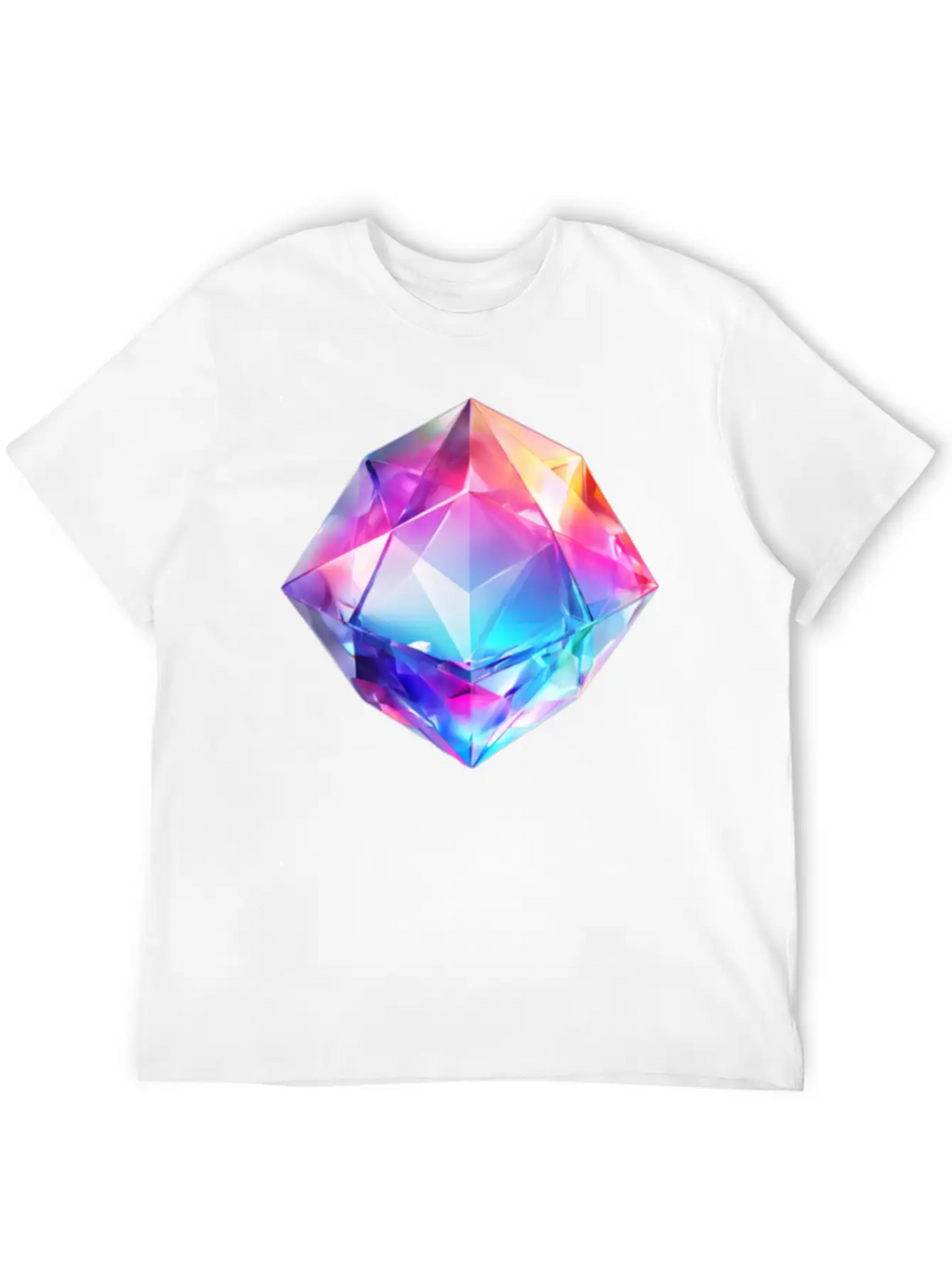 Olographic Diamond Classic Cotton Tee – Unisex Comfort For Any Season