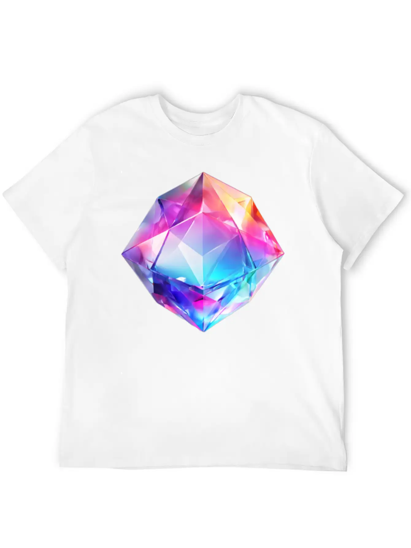 Olographic Diamond Classic Cotton Tee – Unisex Comfort For Any Season
