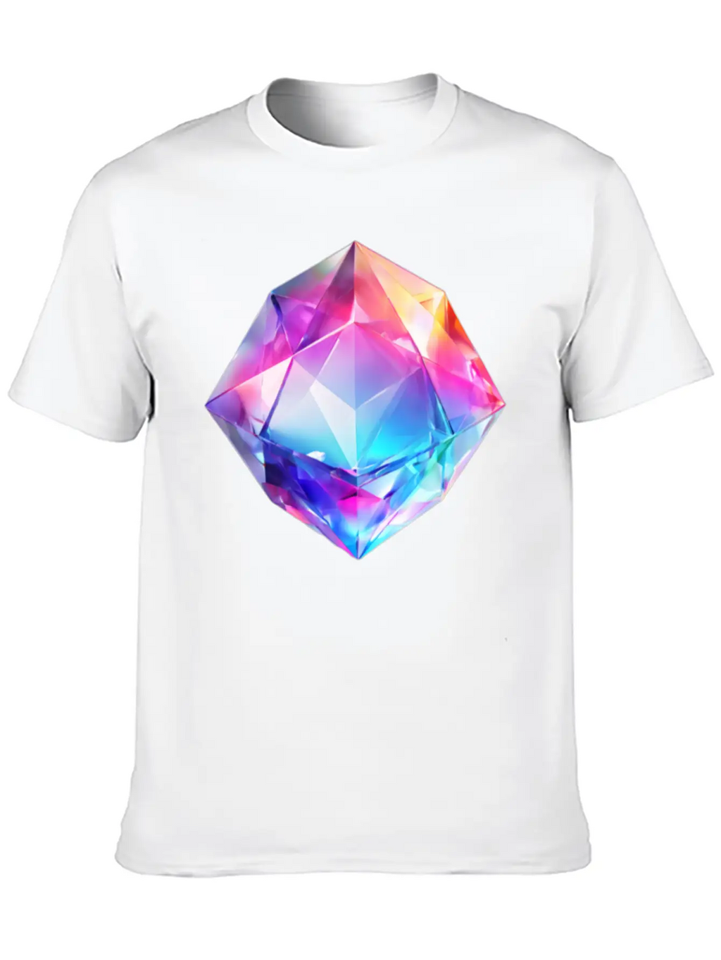 Olographic Diamond Classic Cotton Tee – Unisex Comfort For Any Season